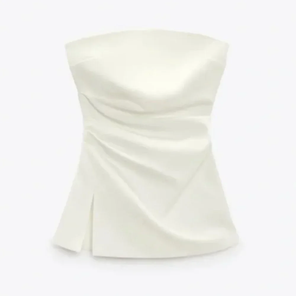 NWT Zara strapless top ecru - Picture 5 of 9